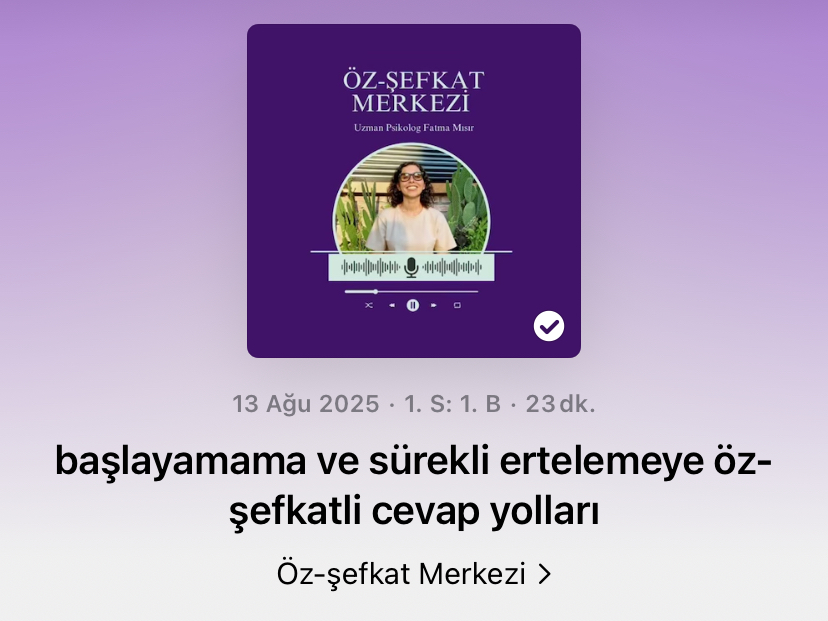 başlayamama ve sürekli erteleme